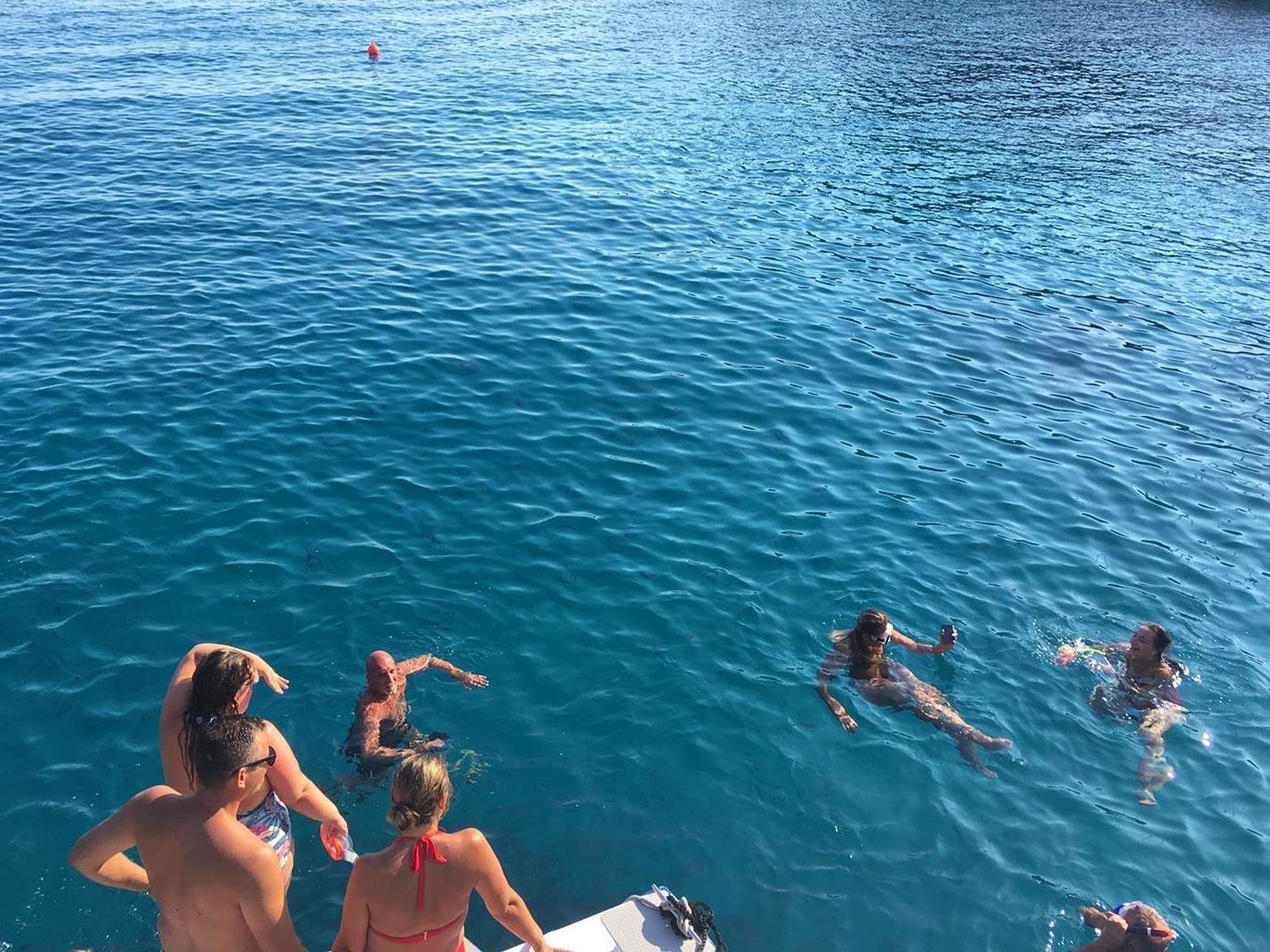 Swiming and snorkeling at Blue Lagoon with Blue Shark Tours from Split