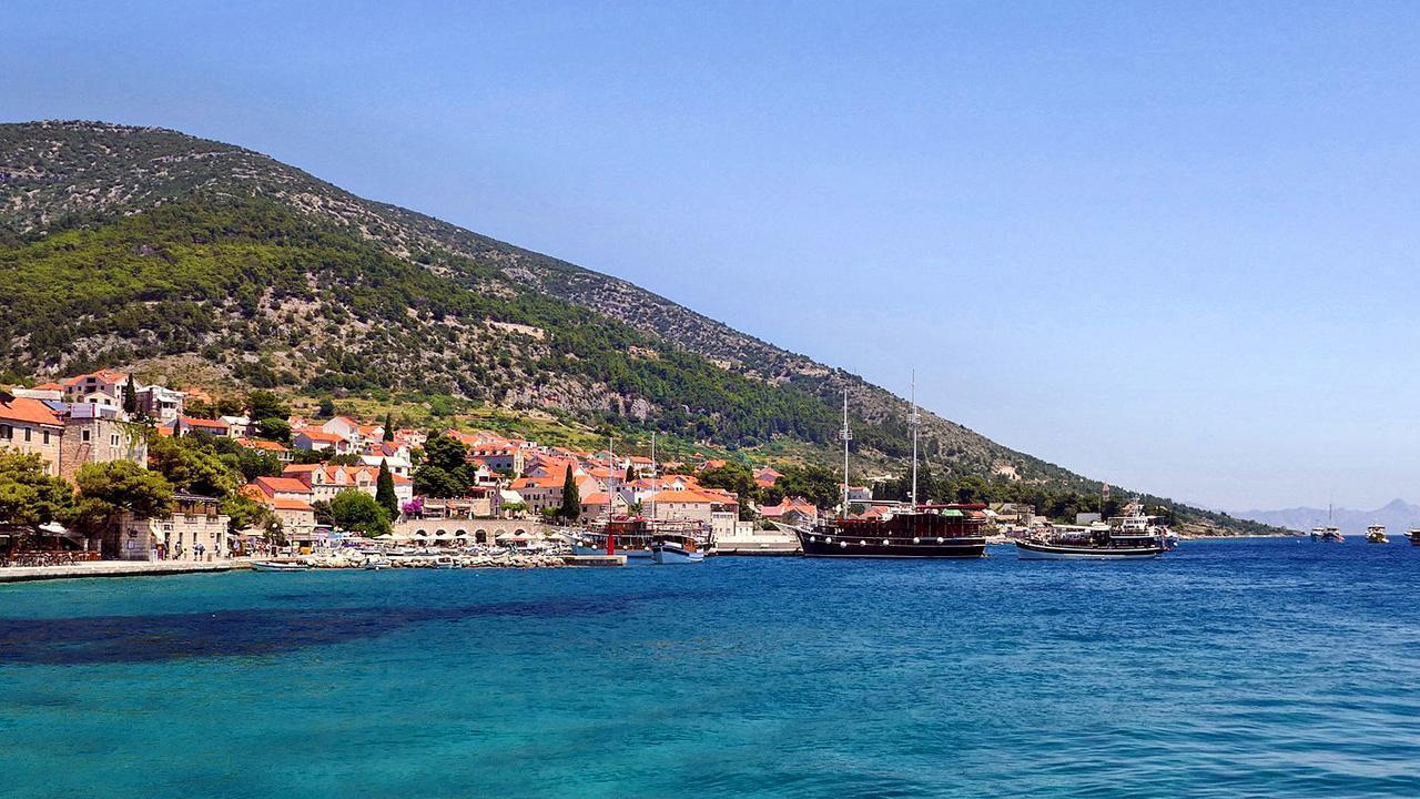 Island  fo Brač with Blue Shark from Split