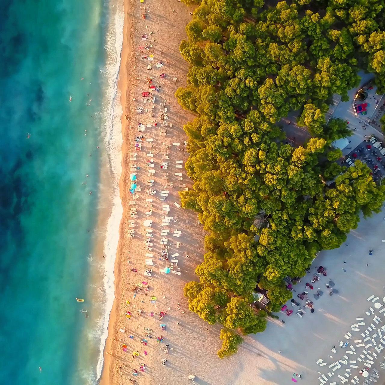 Image of Golden Horn beach from air