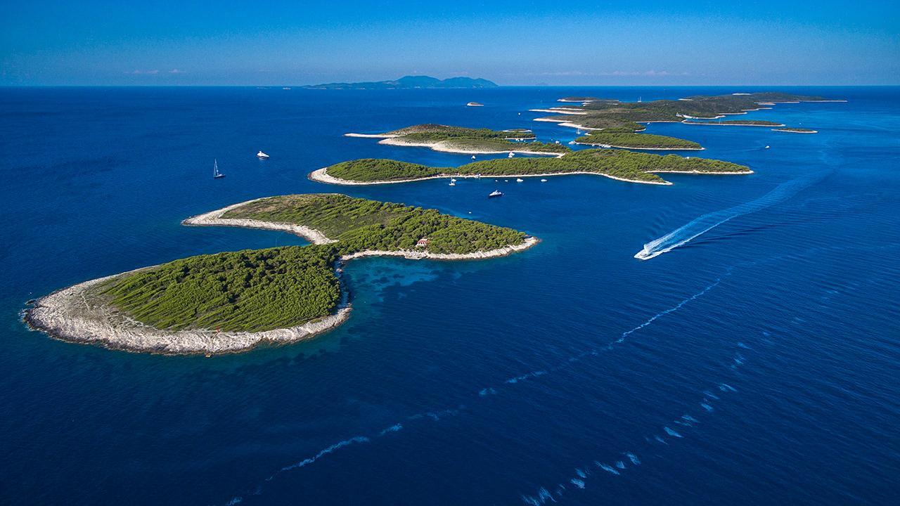 Town of Bol on island Brač with Blue Shark's private tour