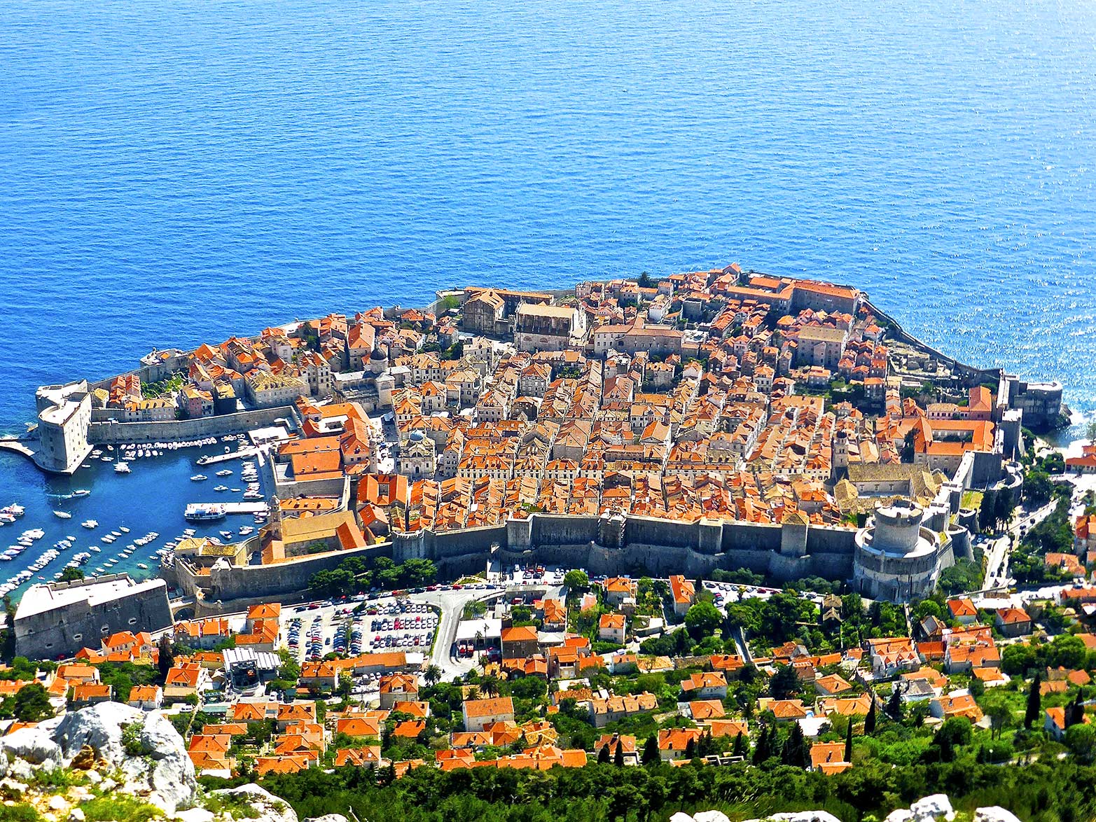 Stadt Dubrovnik mit erstklassiger Landübertragung