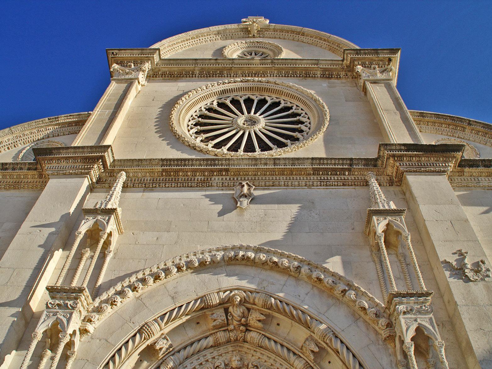 Town of šibenik and famous cathedral