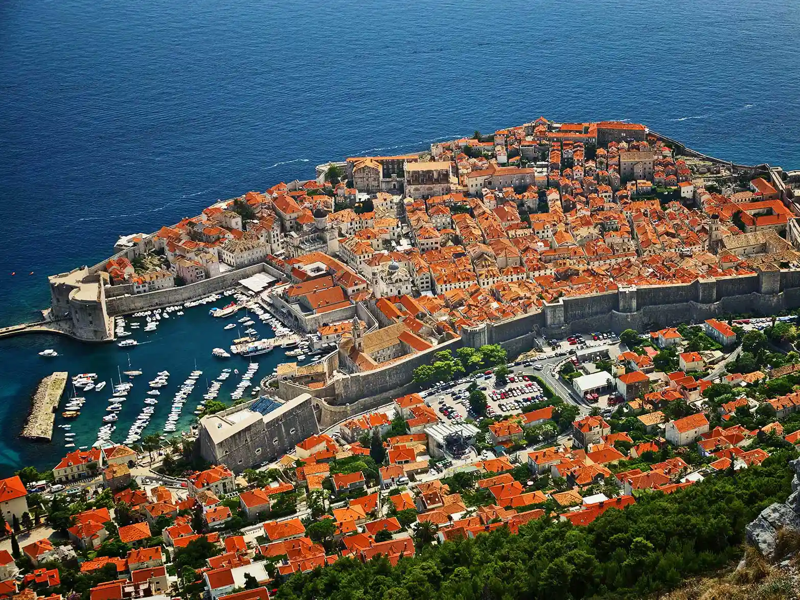 The historic town of Dubrovnik like an exclusive destination of Blue Shark Prime transfer