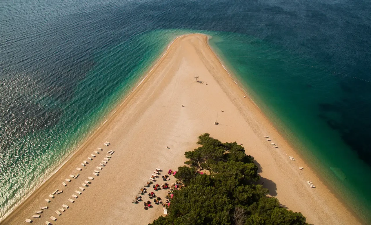  Zlatni rat beach is one of the most famous and most visited Dalmatian beaches
