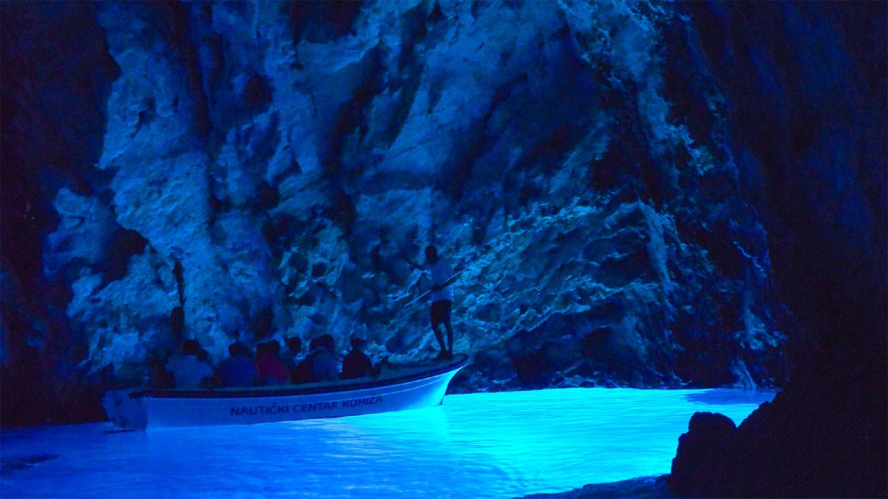 The Famous Blue Cave on the island of Bisevo