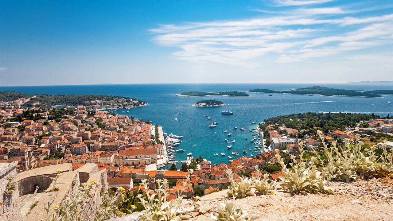 Pakleni islands and the beautiful town of Hvar