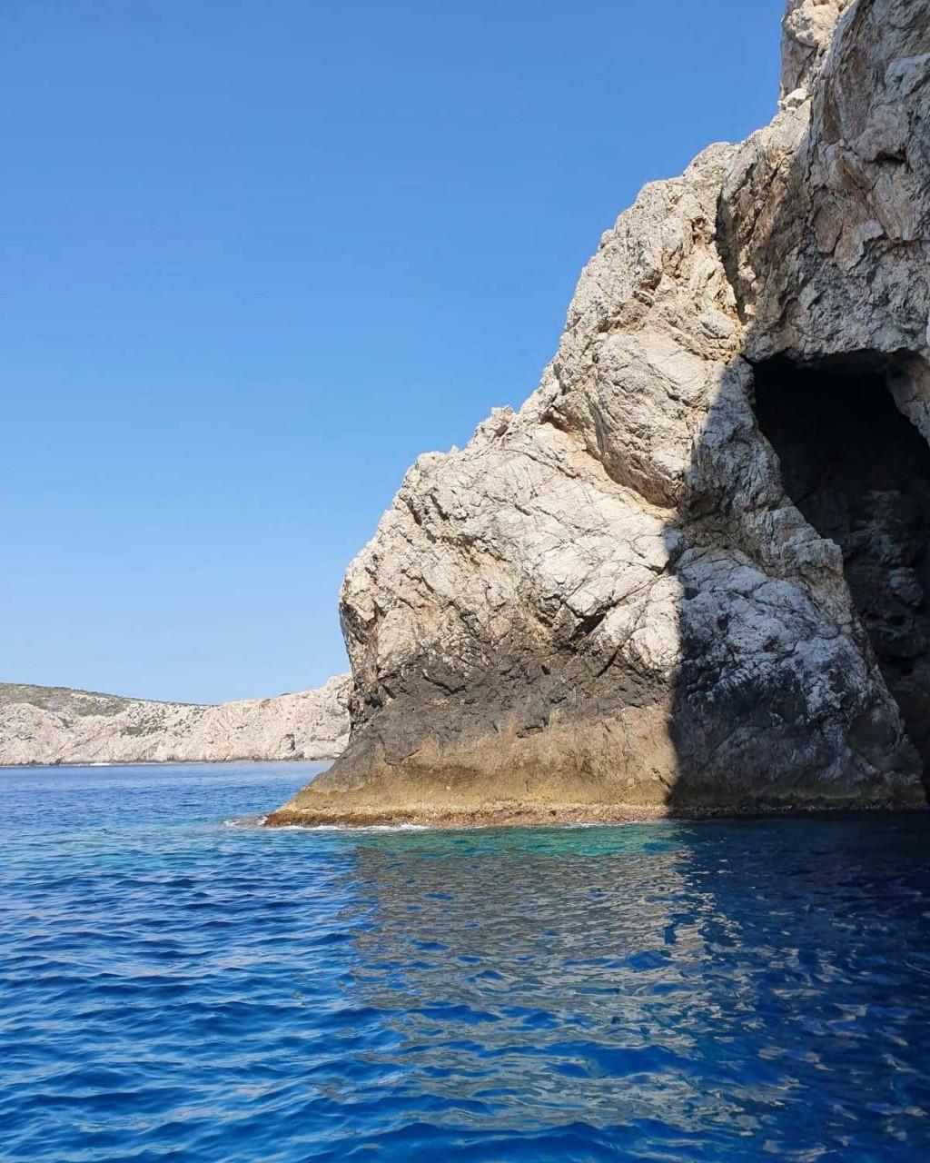 The entrance of the Monk Seal Cave by Biševo island