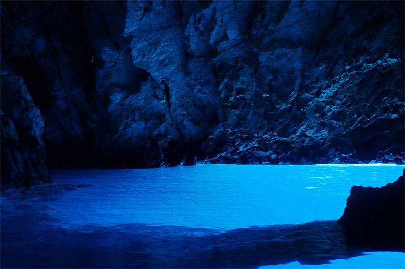 the most famous Cave on the Adriatic, the Blue Cave on Bisevo Island