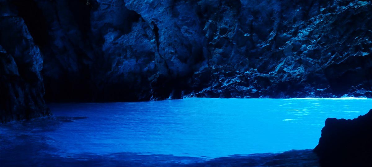 Blue cave Bisevo Island